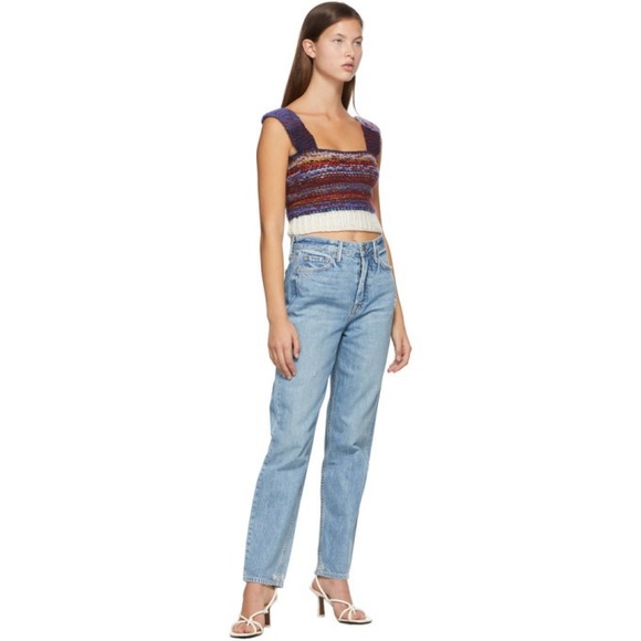 GRLFRND • devon distressed high waist straight leg jeans all the way sz 24 - Picture 4 of 15